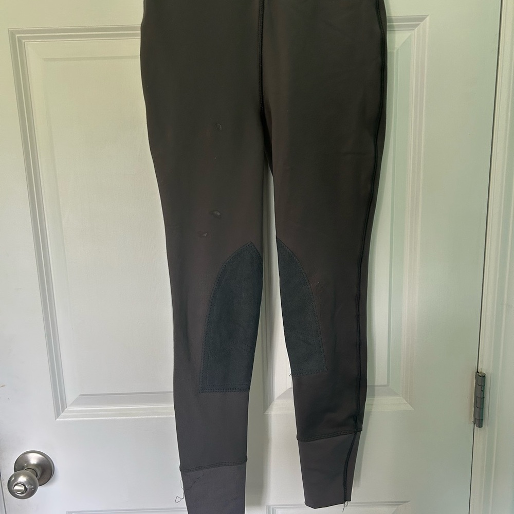 Girls’ dark gray pull on breeches by Riding Sport from Dover Saddlery size L